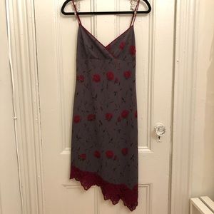 Vintage Betsey Johnson Printed Slip Dress